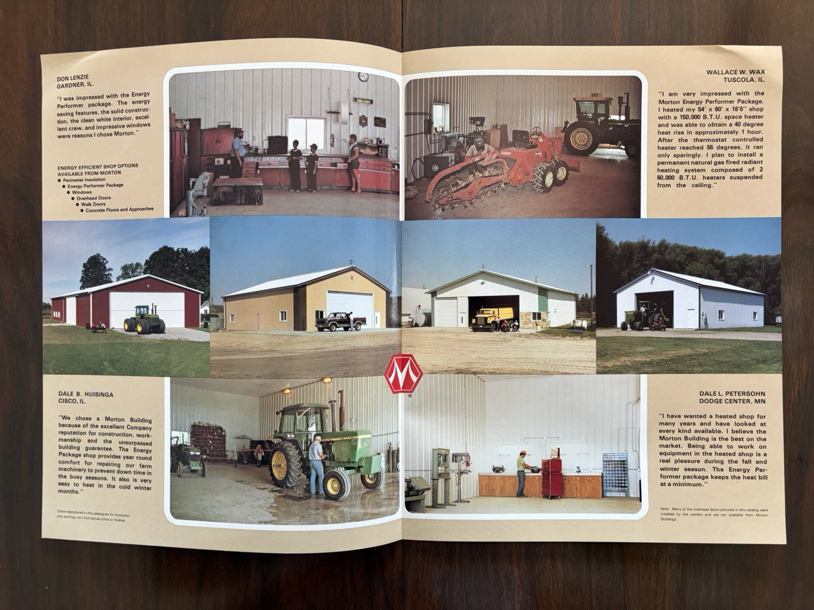 1985 Morton Buildings free standing and add-on shops Vintage Original Brochure
