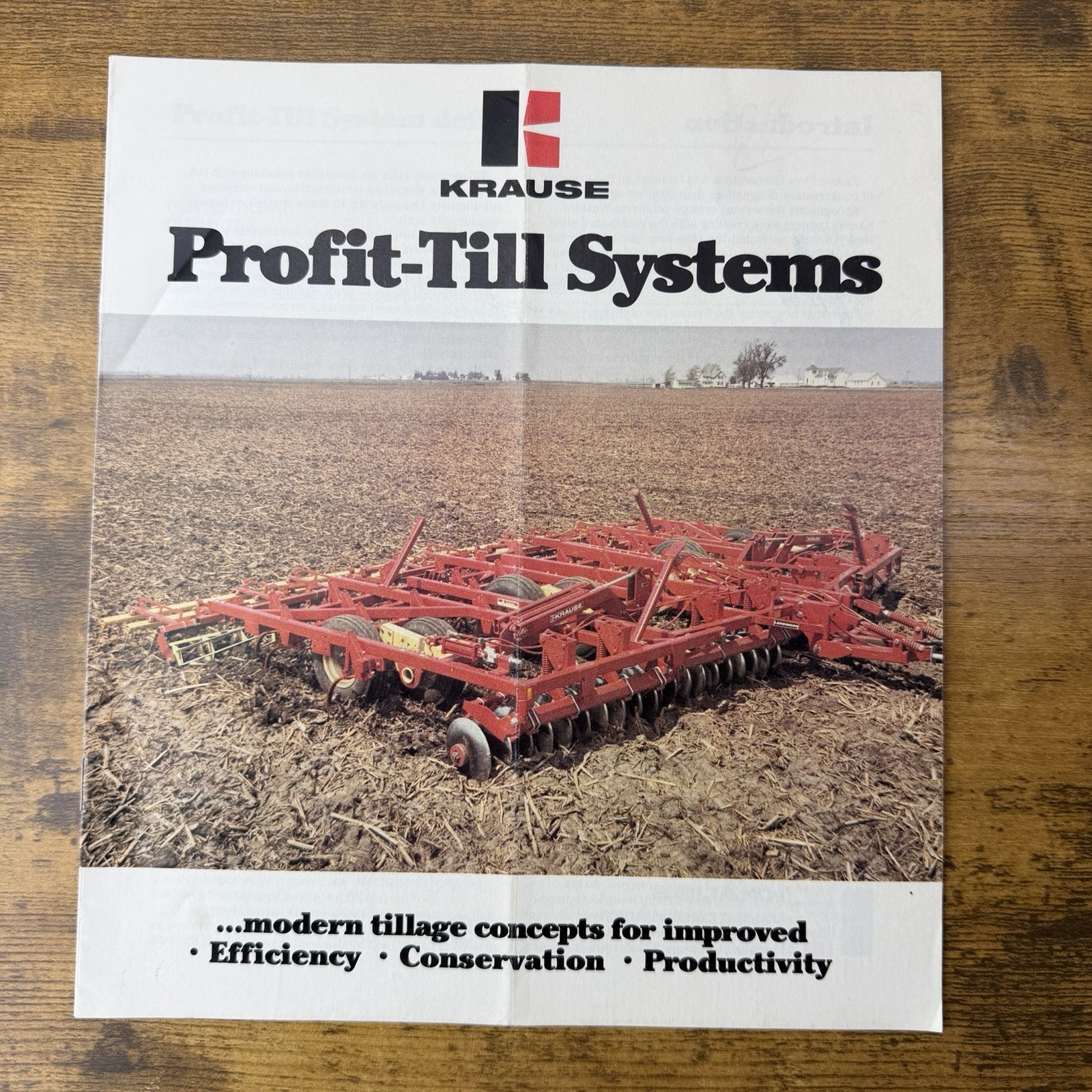 1970 Krause Profit-Till Systems Farm Booklet Tillage Conservation Catalog VTG