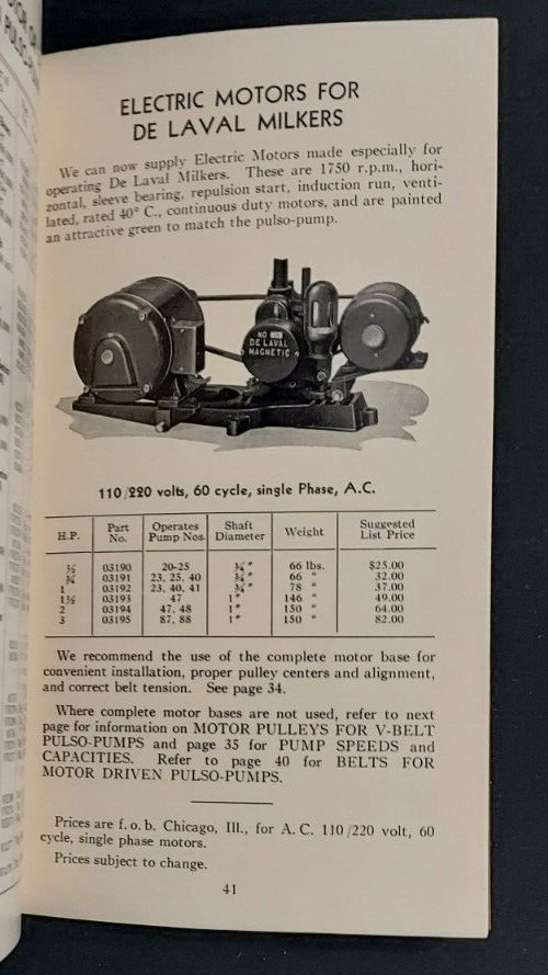 1944 De Laval Price Book Special Dealer Edition DeLaval Separator Co Chicago