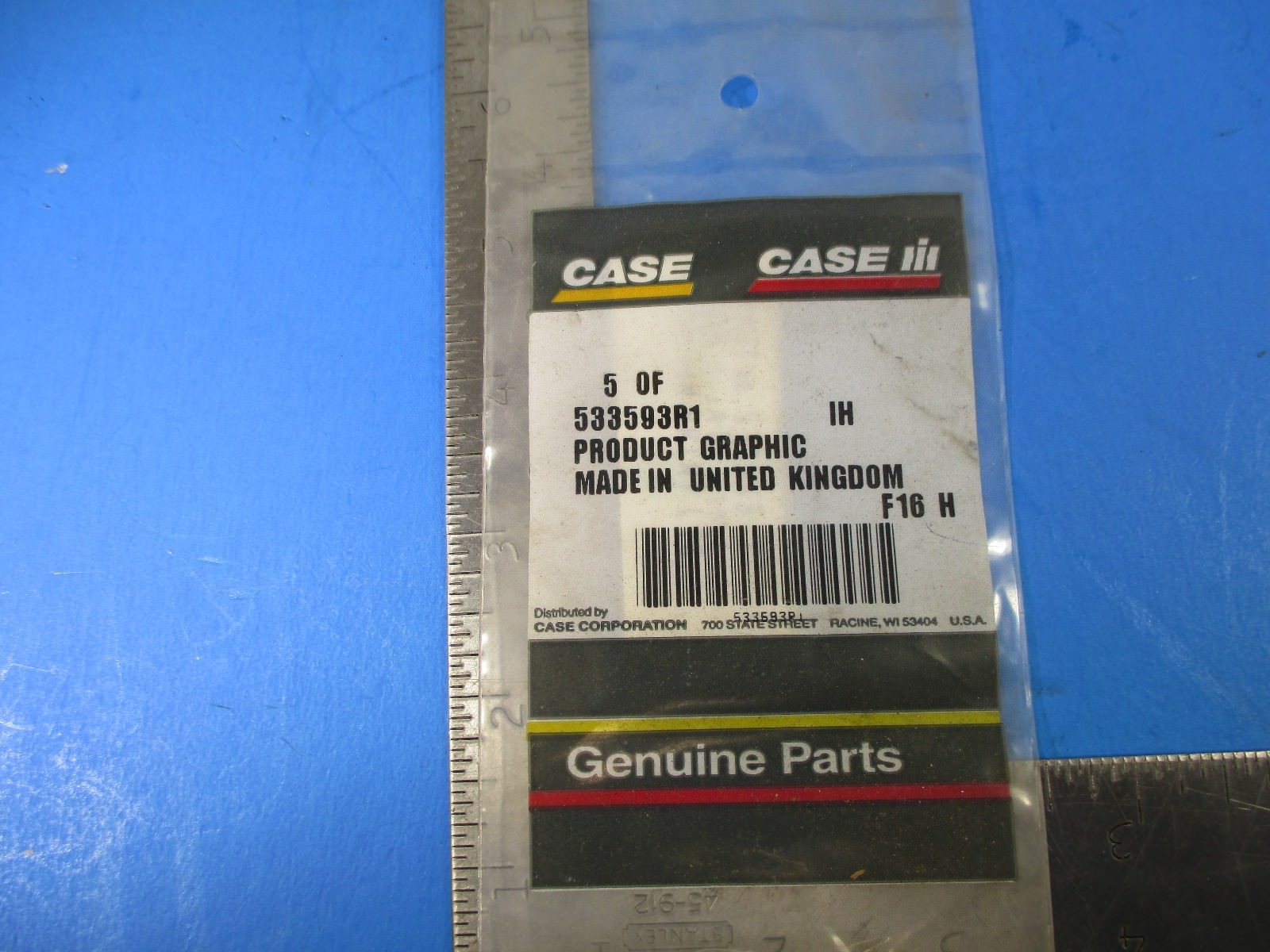 Case Directional Stickers Decals Part # 533593R1 NOS New in Package NOS1 B1