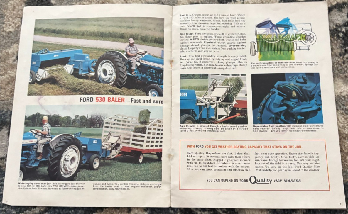 Ford Tractor Haymakers For 1966 Brochure DCPA26