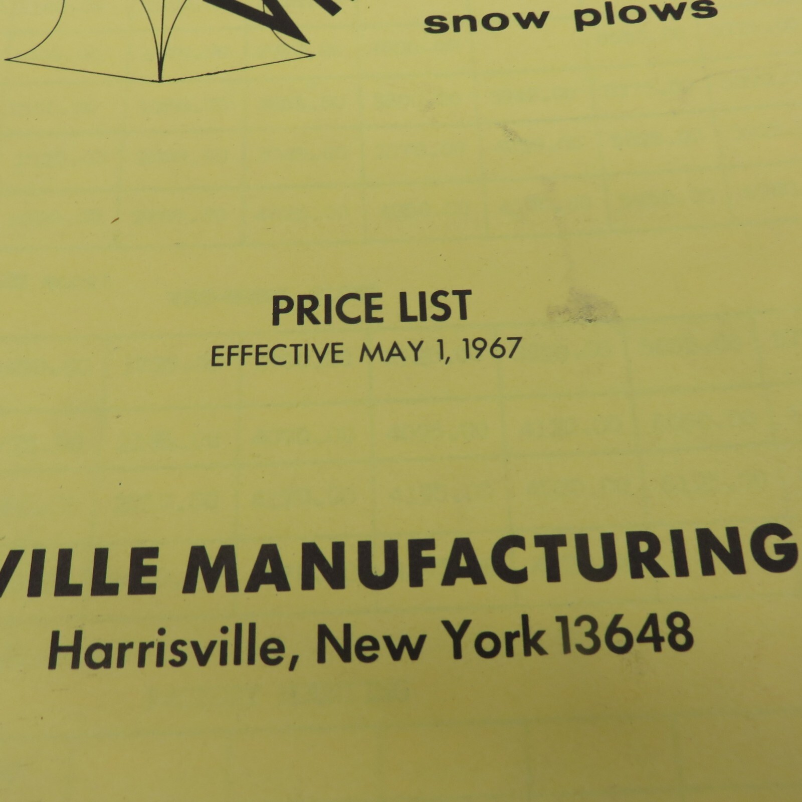 Viking Snow Plows Price List and Brochures 1967 Harrisville Frink Lot