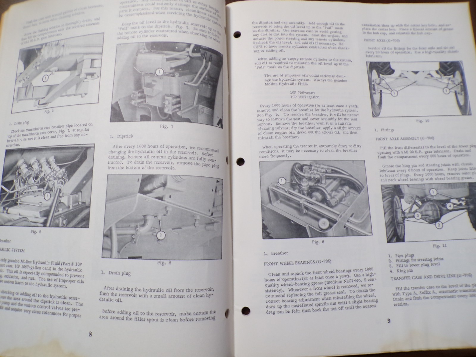 Minneapolis-Moline G-705, G-706 Tractors Operator&rsquo;s Manual
