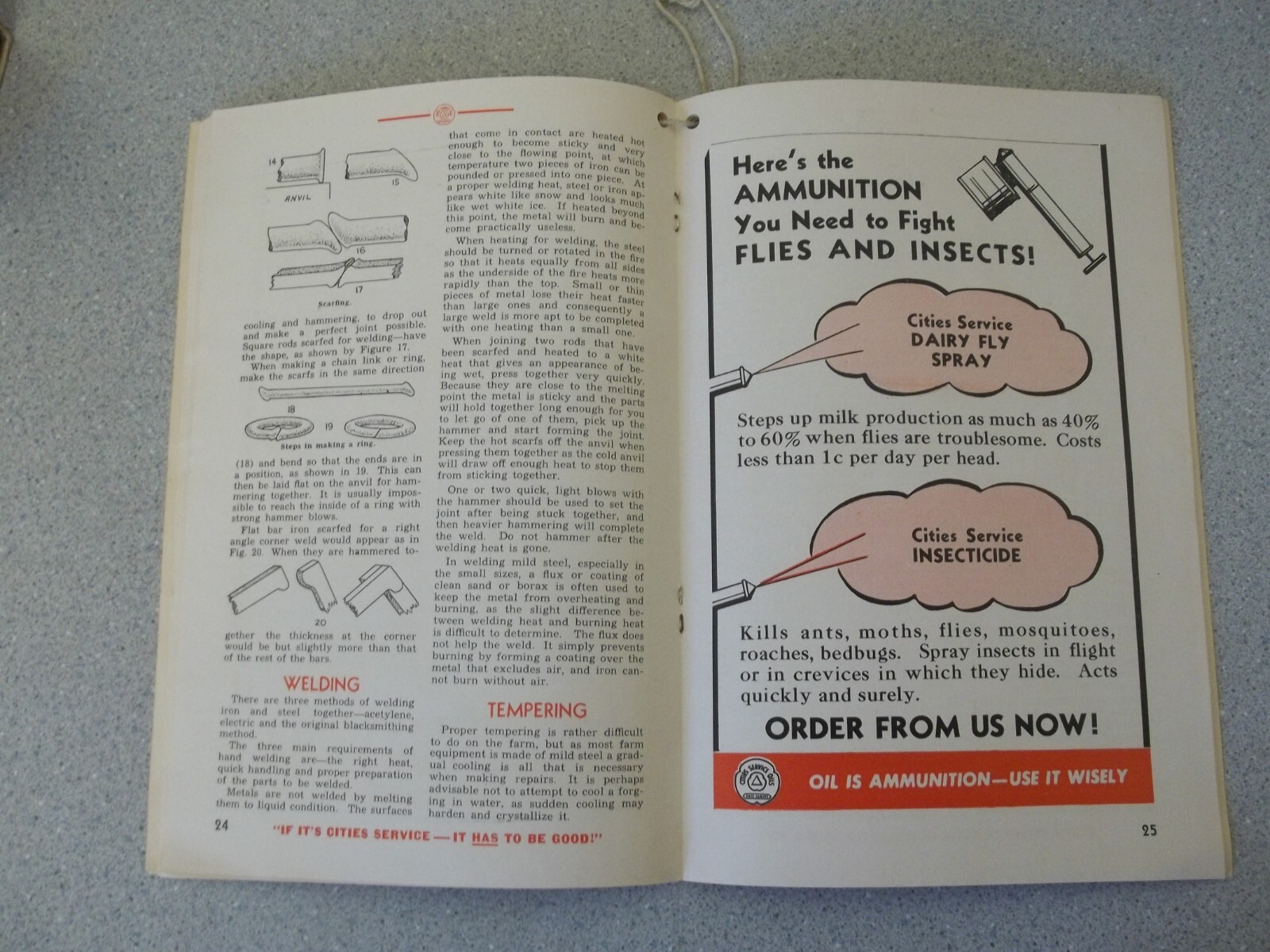 Cities Service Oils Farm Book 1943 Machinery Farm Guide booklet