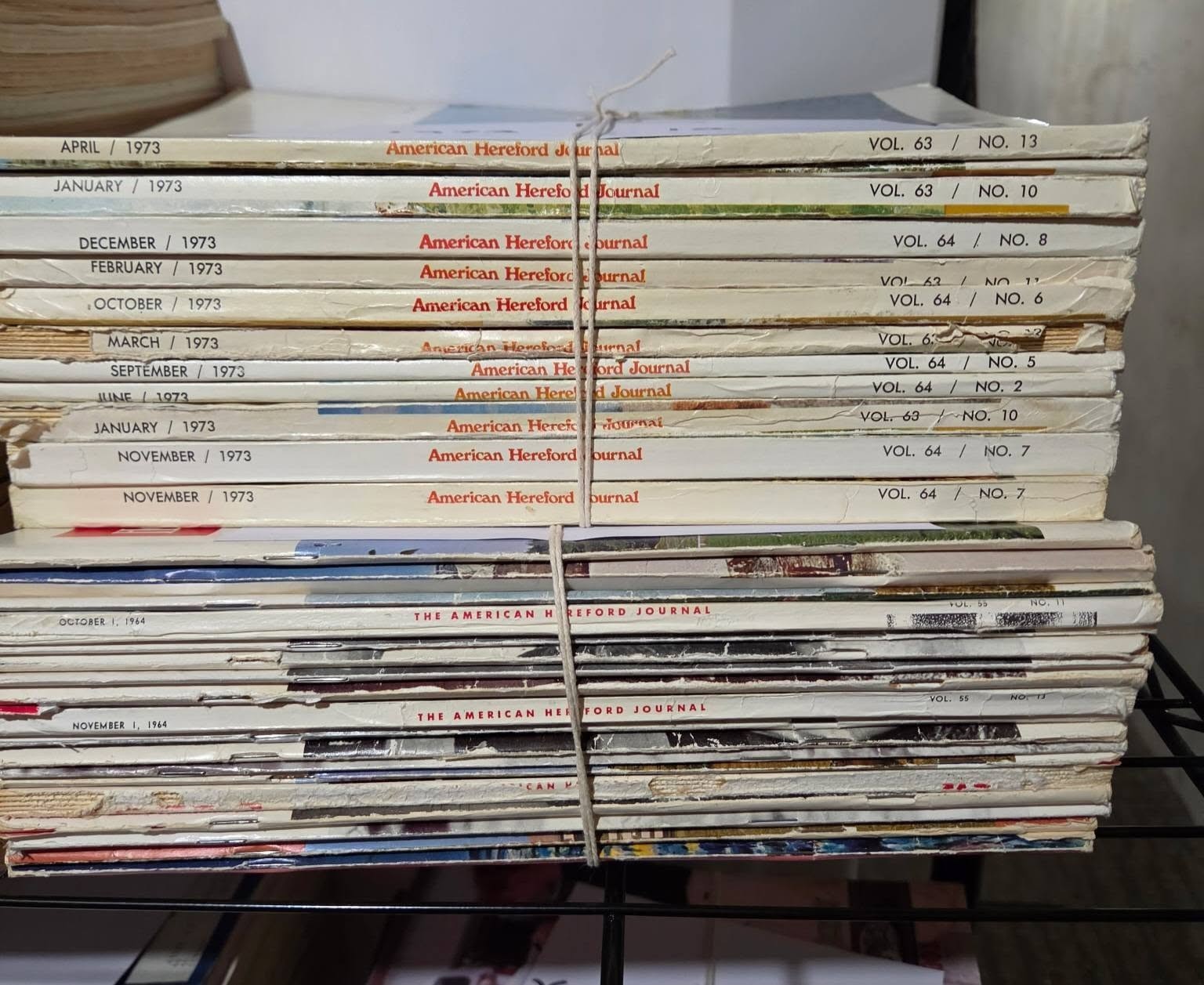 VINTAGE HEREFORD JOURNALS 1950-2001