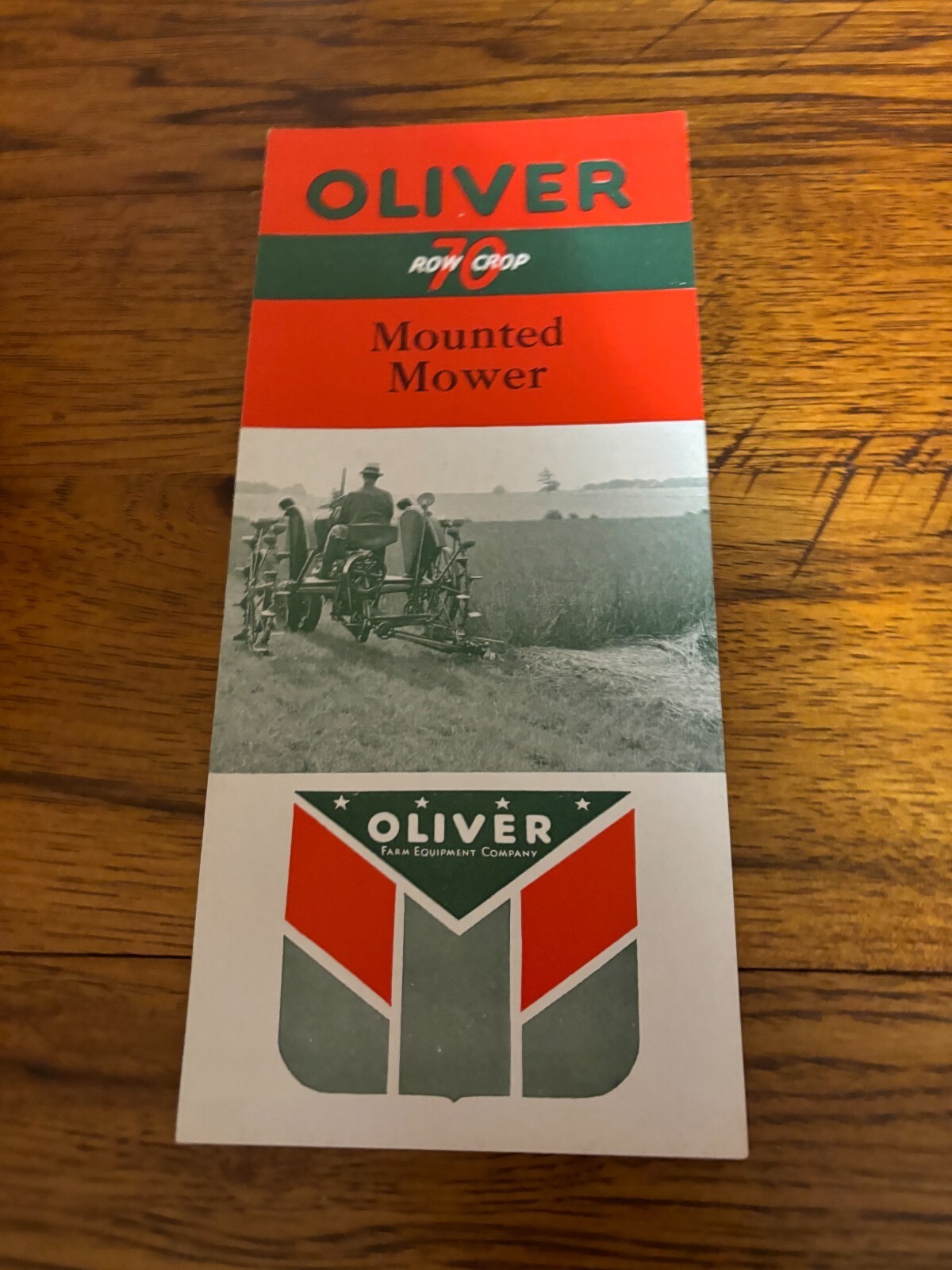 Oliver Tractor 70 Mounted Mower Brochure FCCA