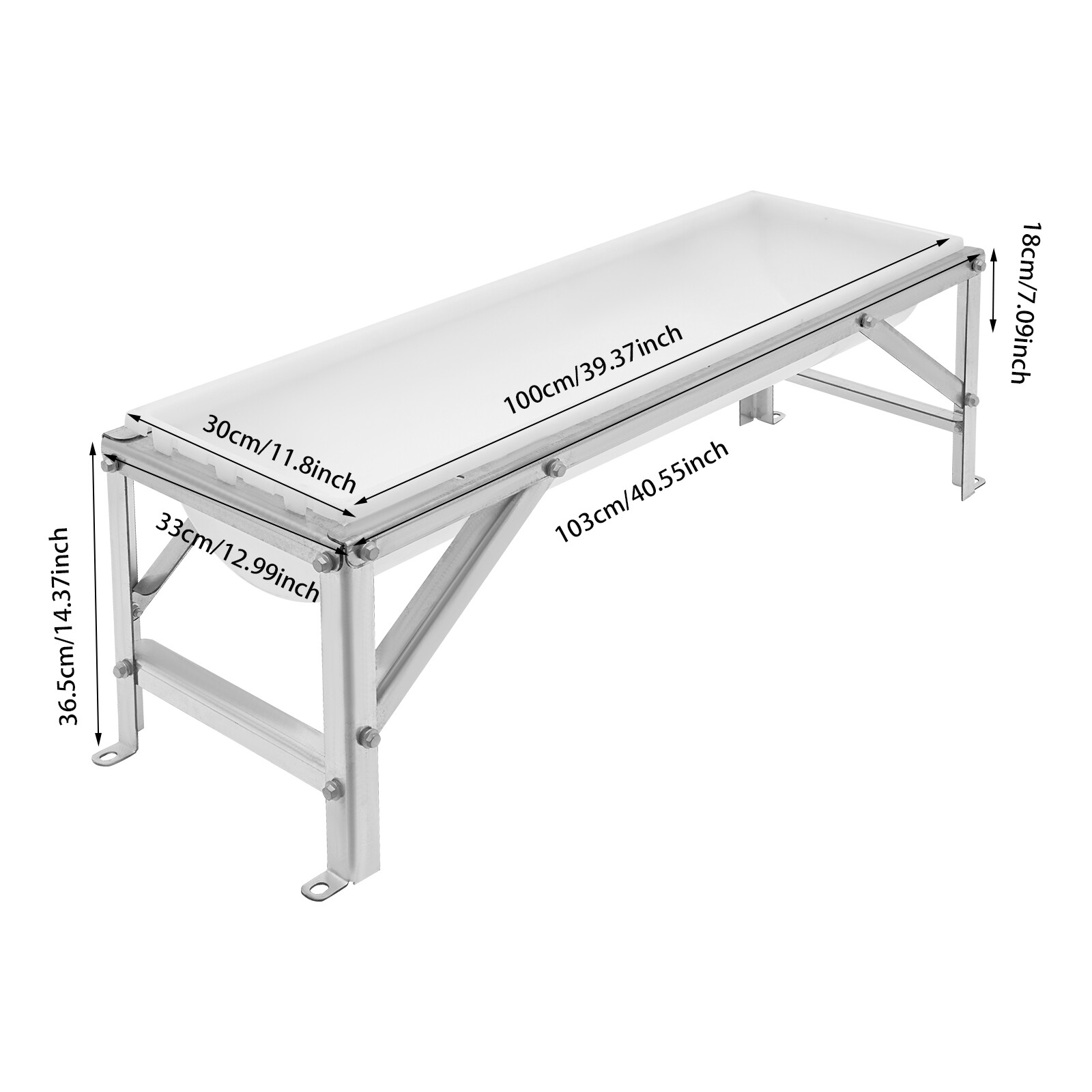 Large Capacity Livestock Feed Trough Long Feeder Feed Trough with Stand SALE