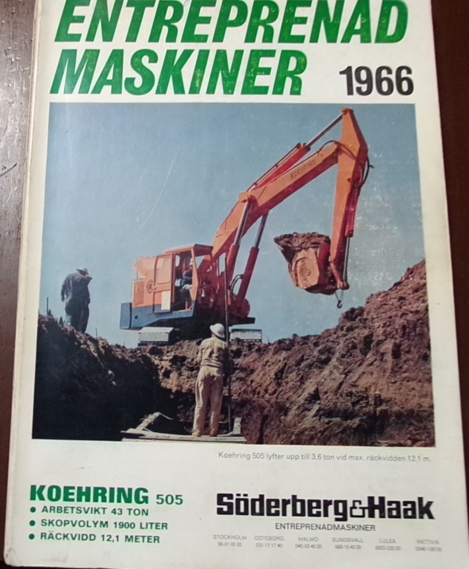 Contracted Machines Catalog, 1966, from Stockholm Sweden, in Swedish