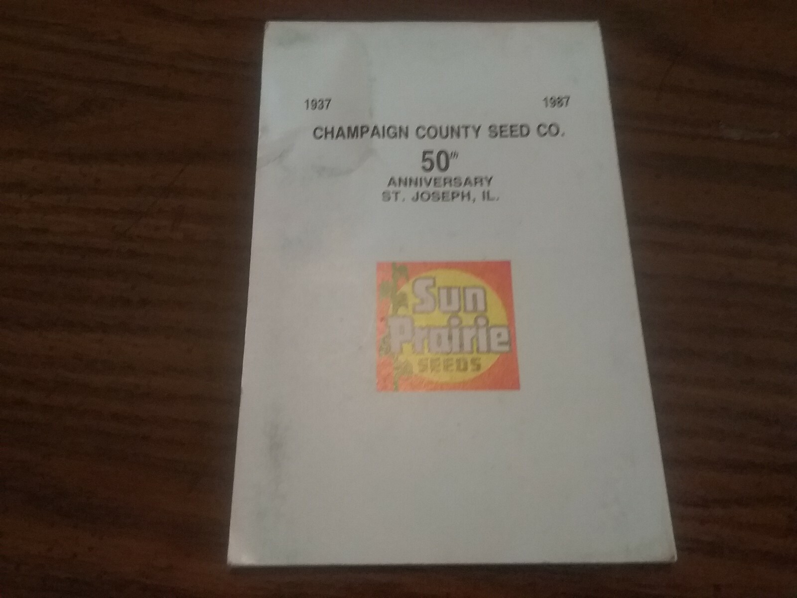 Vintage SUN PRAIRIE Seeds Note Book Pocket Ledger UNUSED ST. JOSEPH ILLINOIS