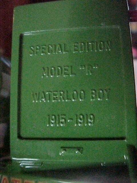 MODEL « R » WATERLOO BOY 1915-1919, ERTL TOYS, SPECIAL EDITION, 559-8601
