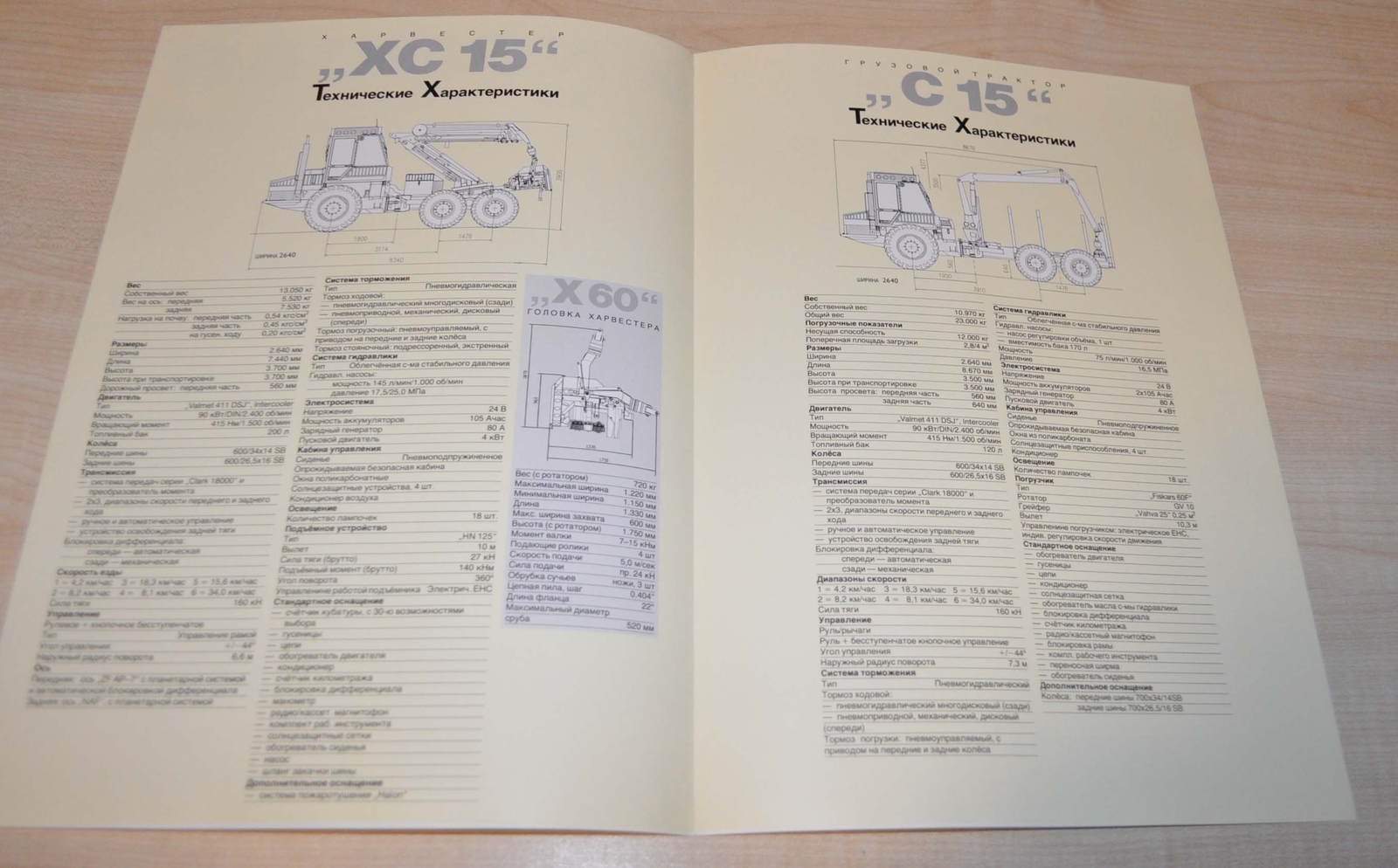 1989 Norcar USSR Finnish Forwarder Logging Russian Brochure Prospekt