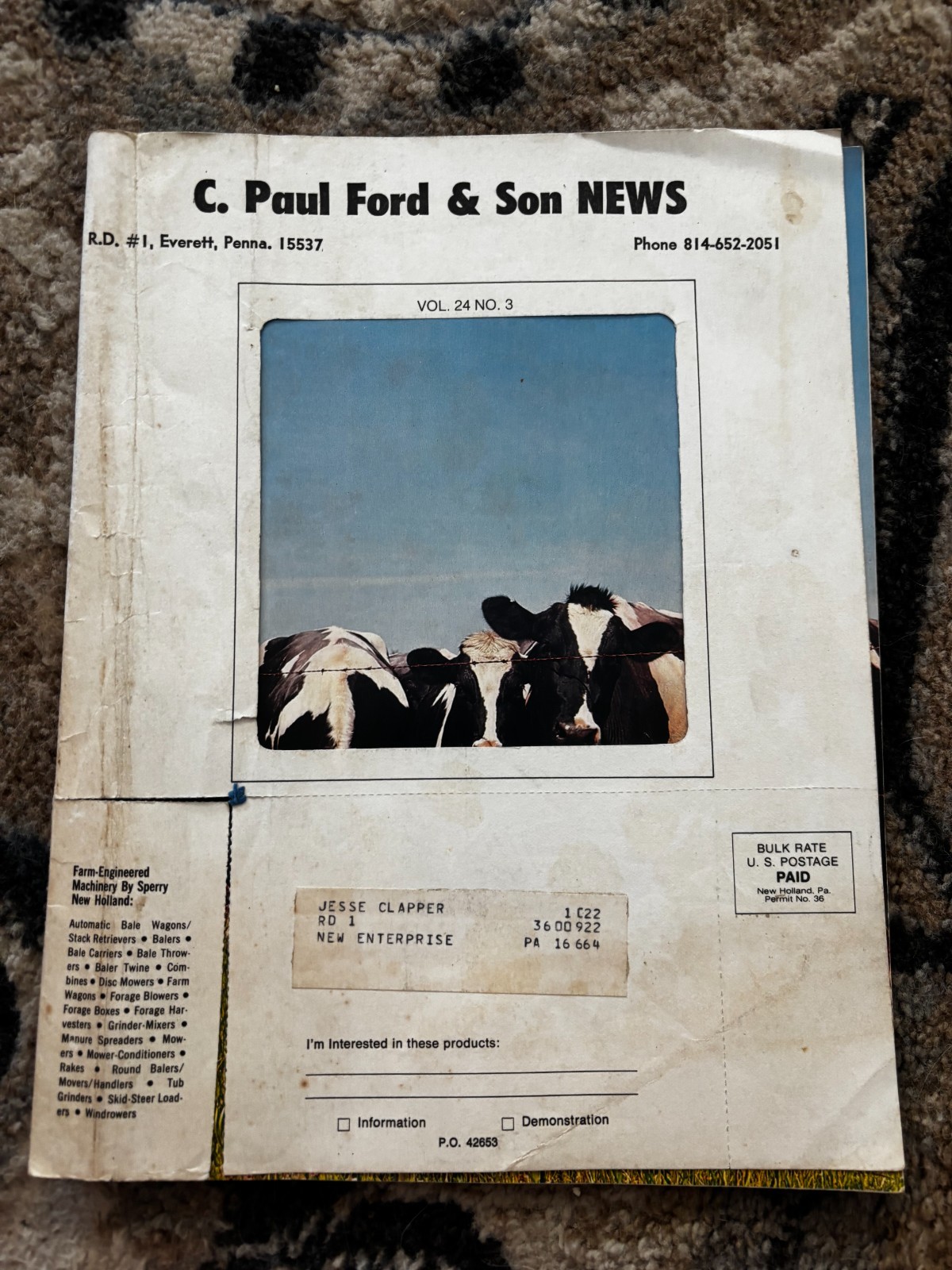 Ford New Holland News Vol. 24 No. 3 Brochure DCPA26