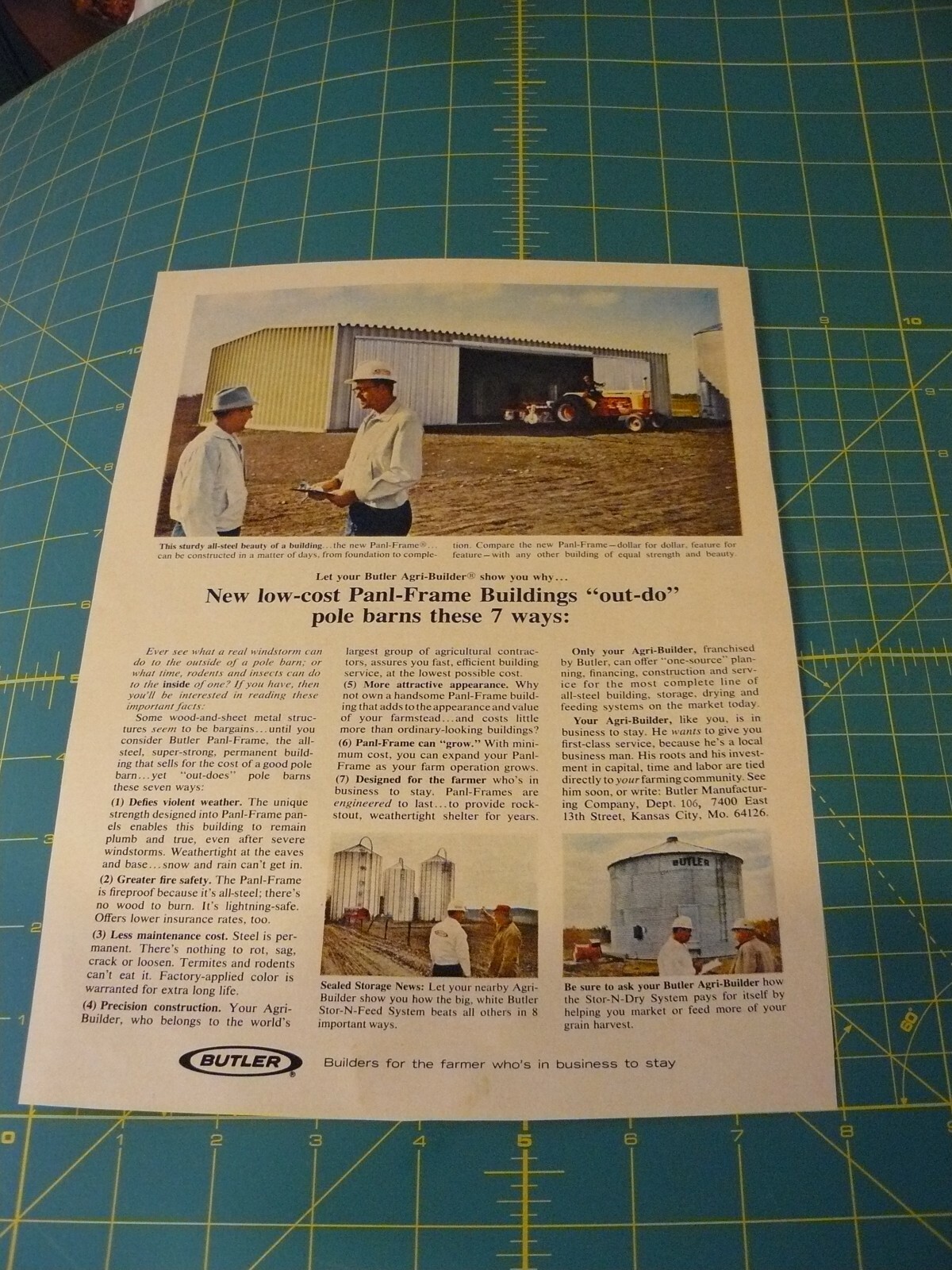 The FARM QUARTERLY -AD- SUMMER 1968 – BUTLER PANL-FRAME BUILDINGS-7 WAYS BETTER