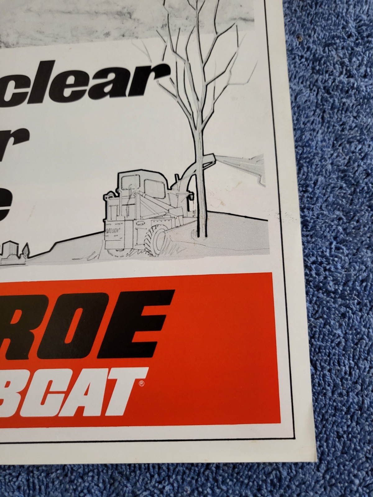 BROCHURE Vintage Melroe Bobcat M44 500 600 Skid Steer Loader Onan Kohler Wi 1966