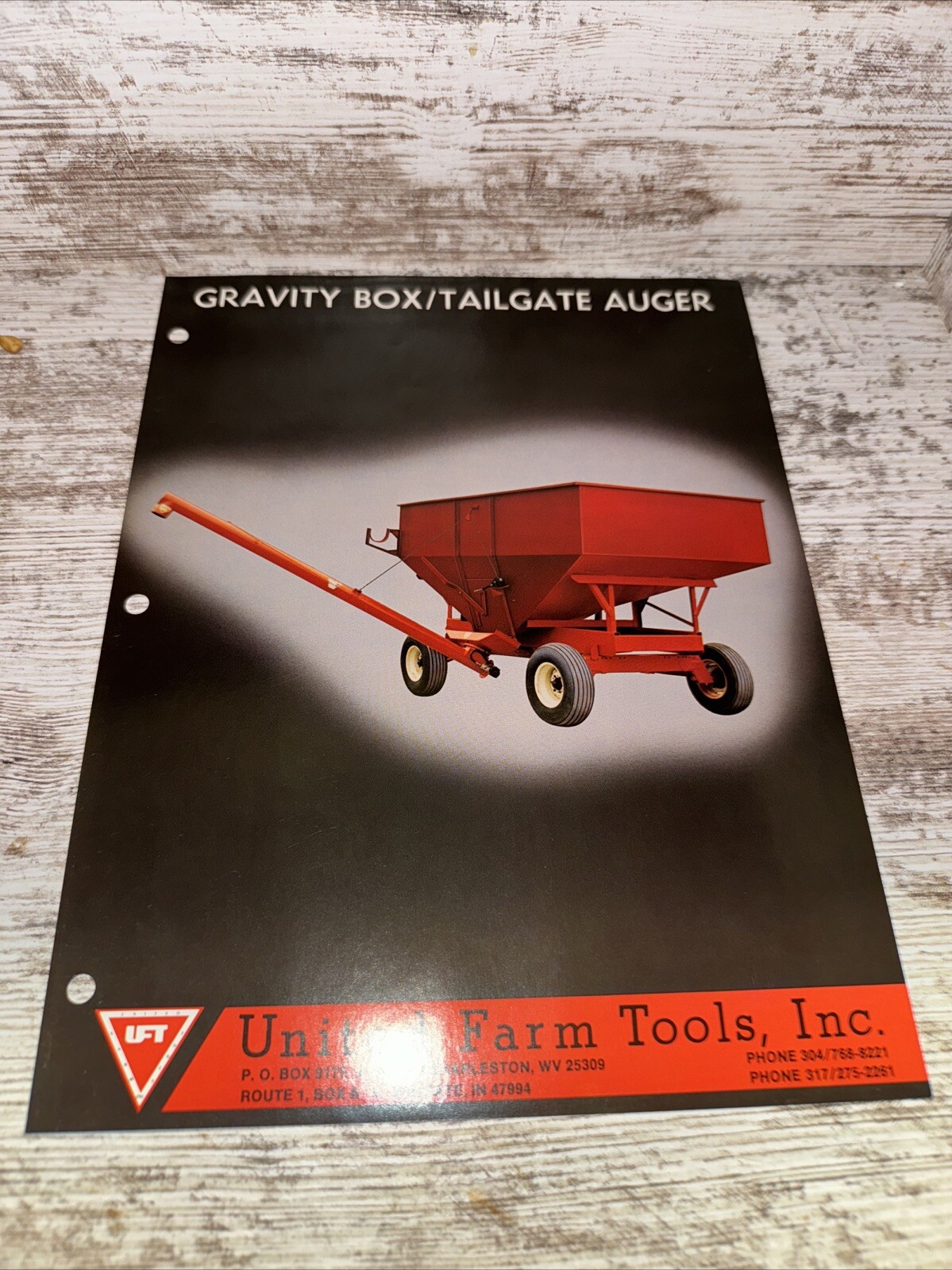 United Farm Tools Inc Gravity Box Tailgate Auger Brochures Oelwein Iowa DP