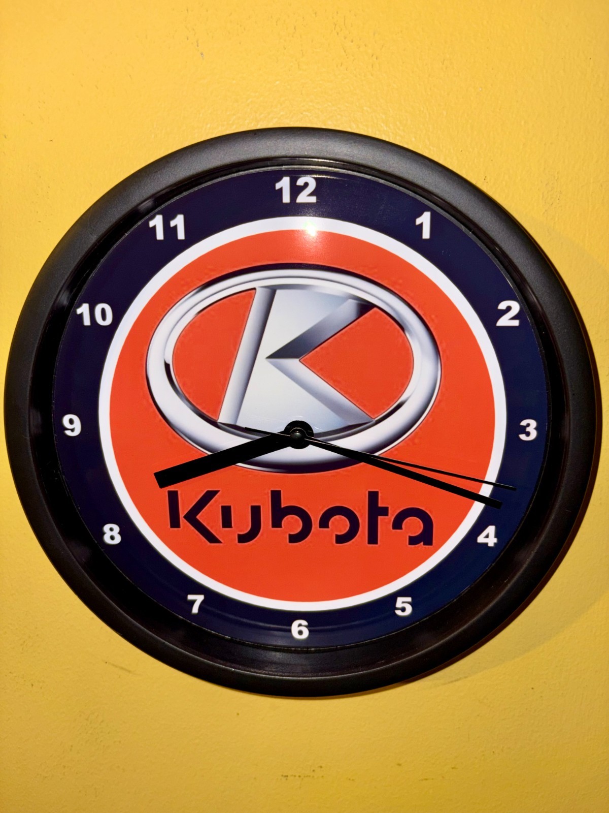 Kubota Farm Tractor New Logo Barn Garage Man Cave Bar Clock Retro Sign