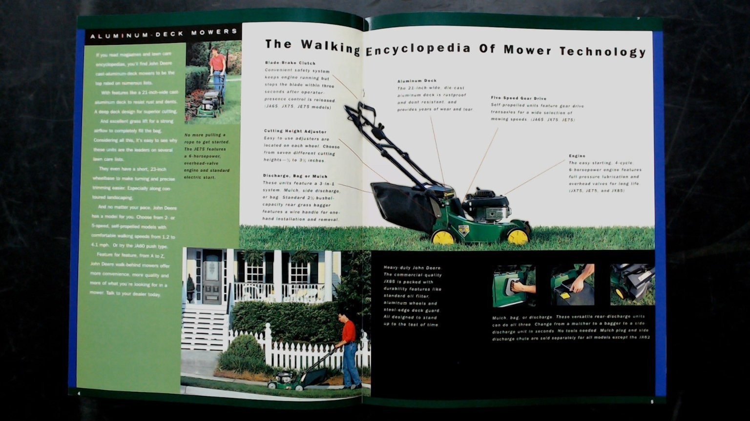 John Deere Brochure Walk-Behind Riding Mowers Lawn Equipment