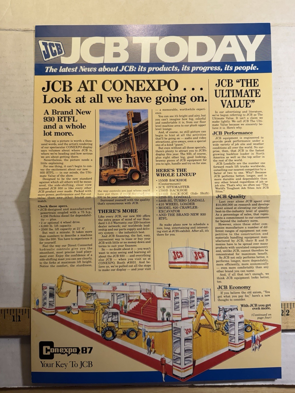 Vintage JCB Today The Latest News About JCB Brochure