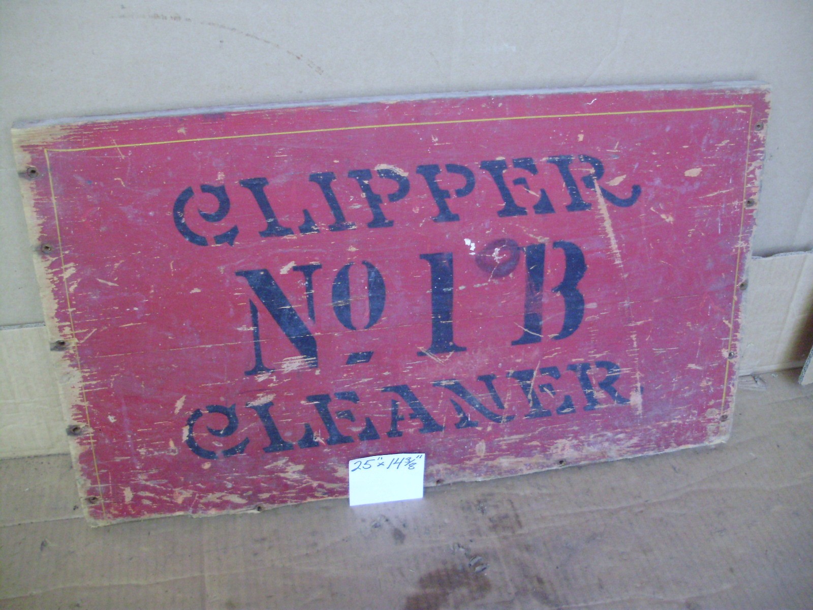 A.T. Ferrell Clipper Saginaw, A.H. Hoffman Landisville, Antique Wood Sign
