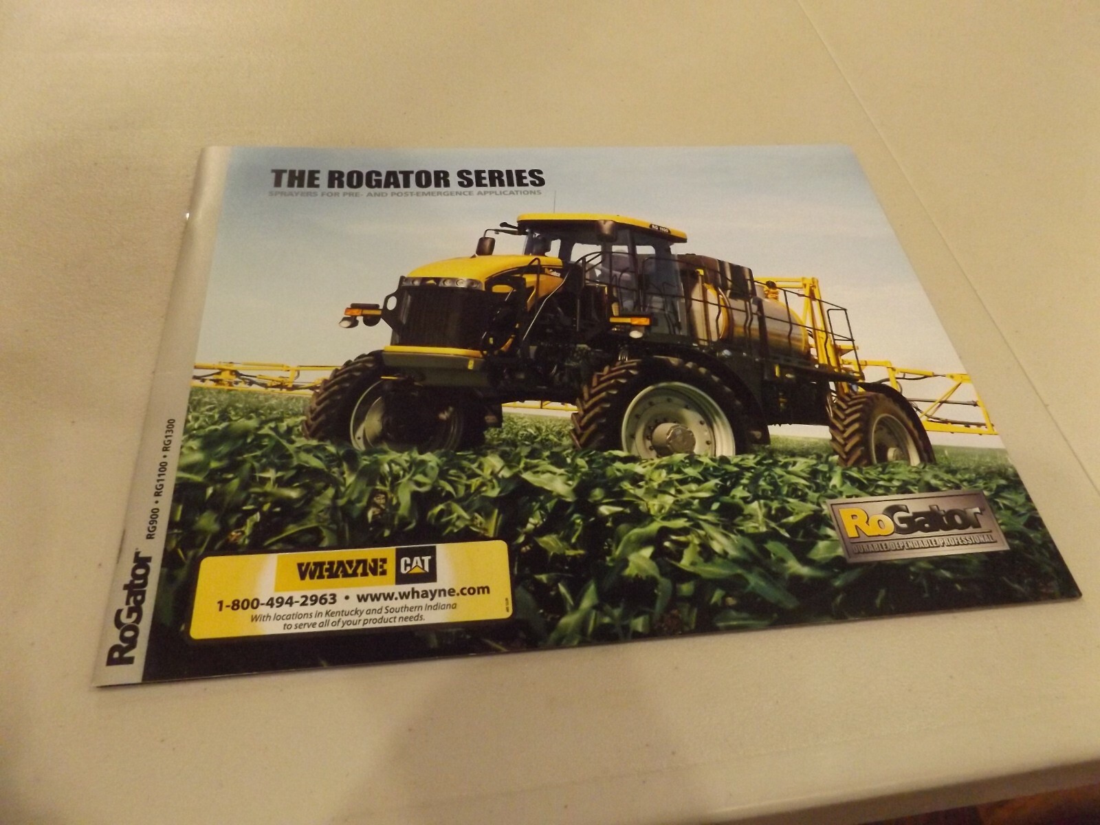 RoGATOR RG900, RG1100, RG1300, SPRAYER, LITERATURE # RG11B001DS 2011