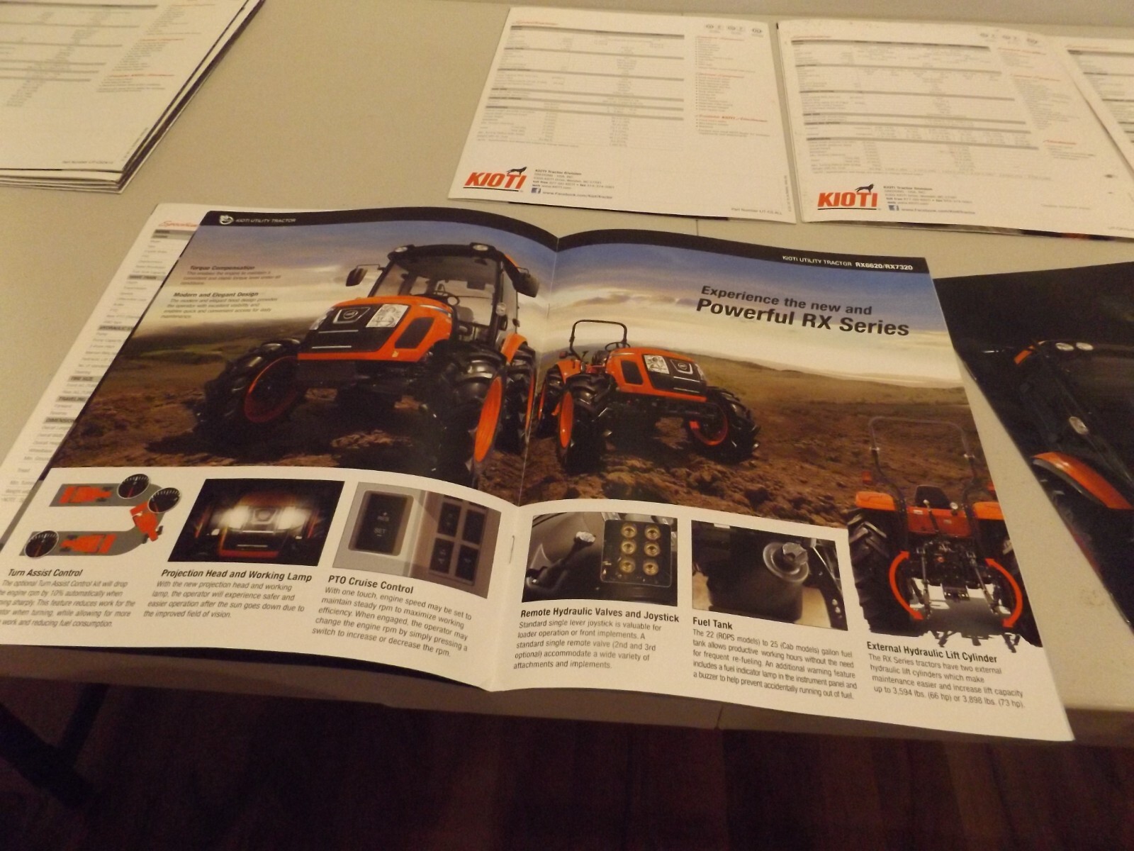 7-pc. KIOTI COMPACT, SUB-COMPACT, UTILITY TRACTORS, 2016