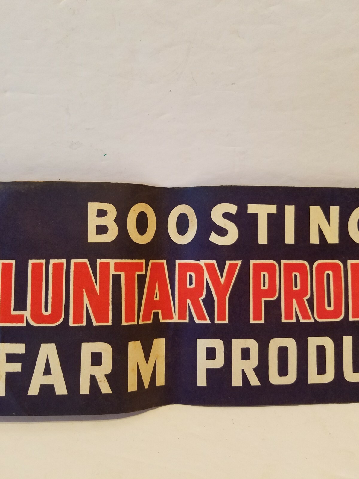 Vintage BOOSTING Voluntary Promotion FARM PRODUCTS Bumper STICKER Farmer Decal
