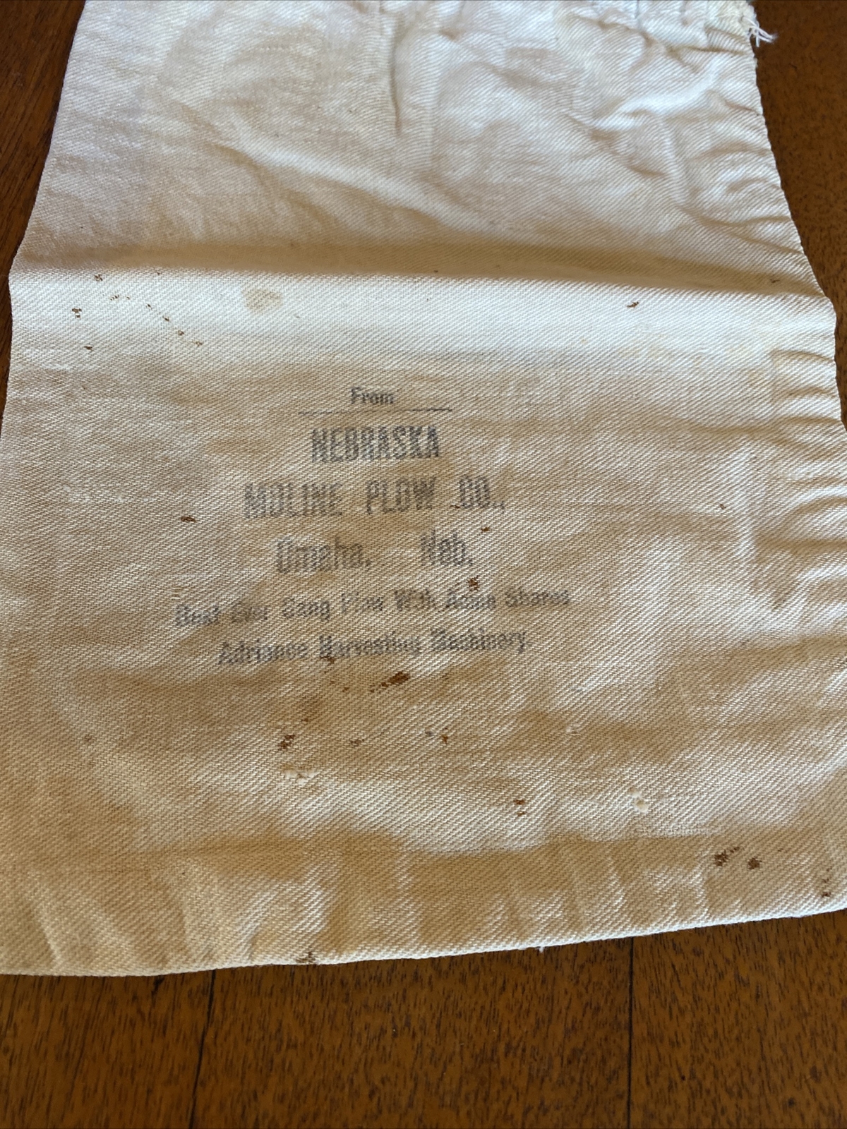 moline plow company antique farm machinery advertising Gang Plow Parts Bag