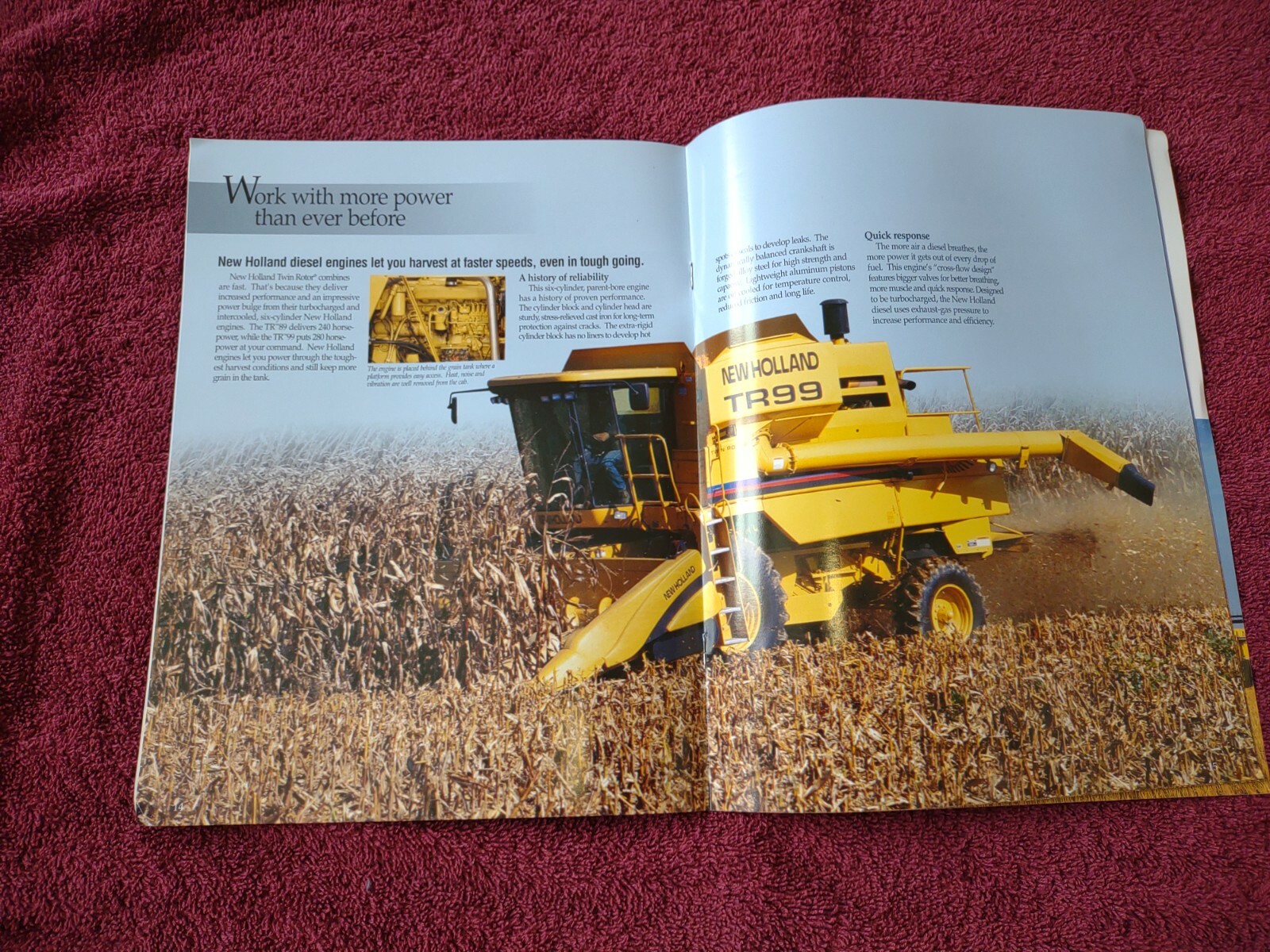 New Holland Brochure Tr89 Tr99. Advertising. Literature