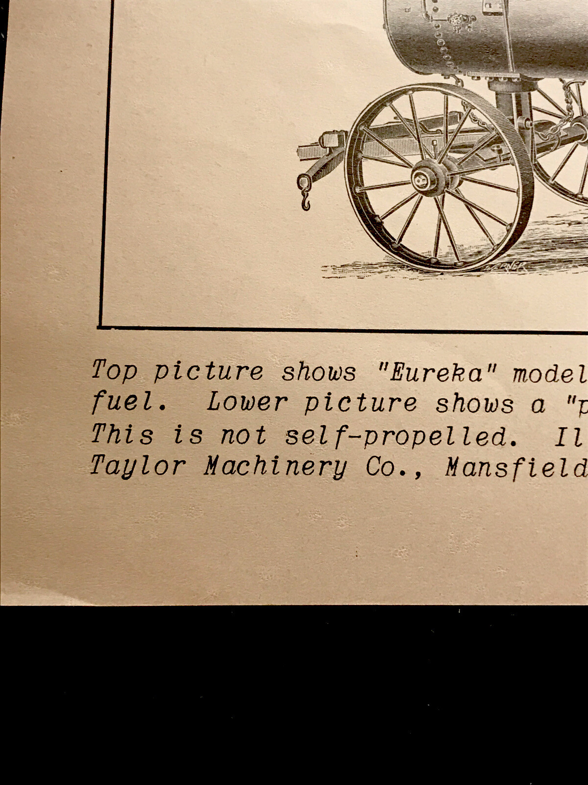1905 Eureka Engine & Aultman & Taylor Farm Engine Advertising – Mansfield – Ohio