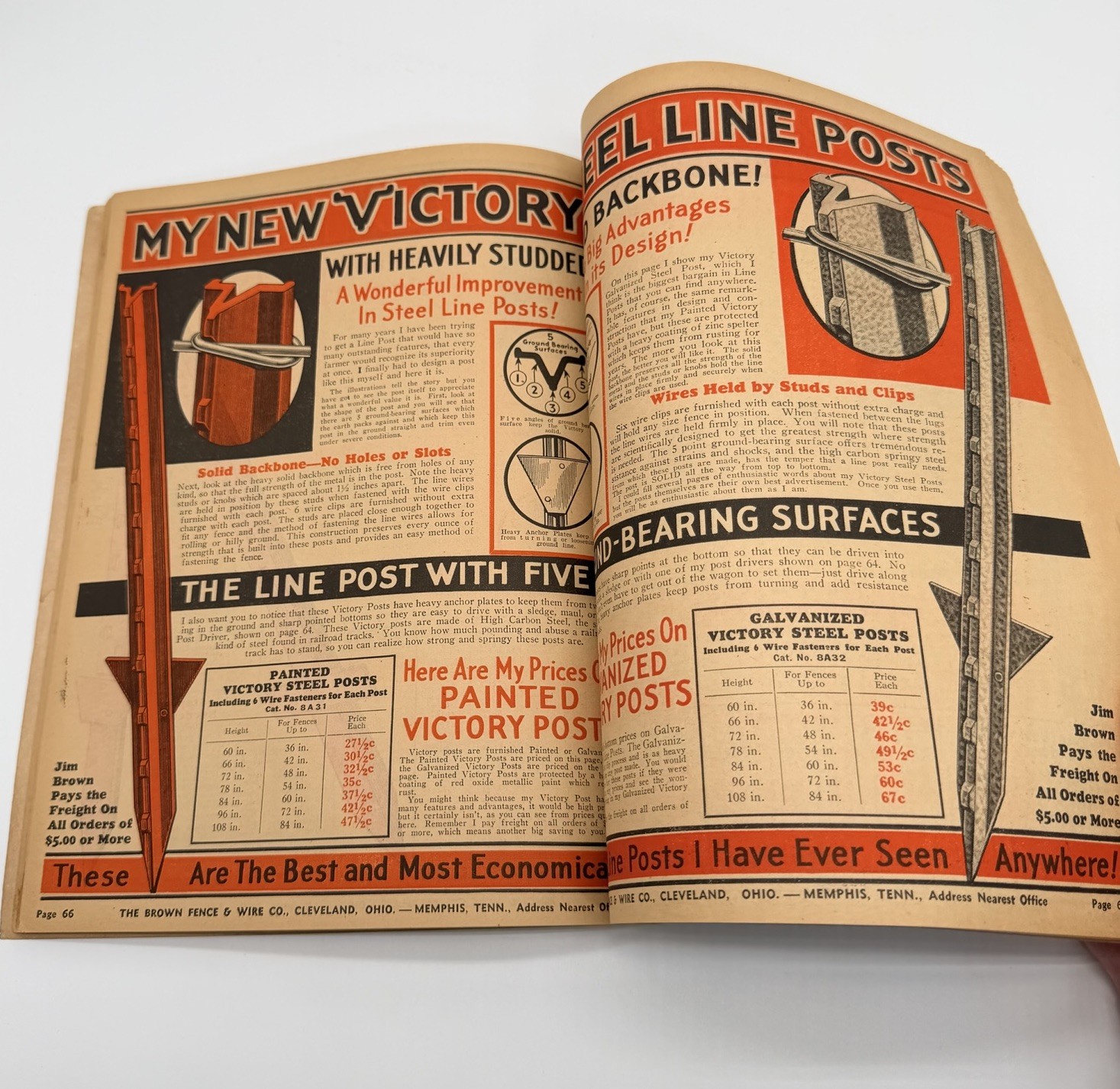 JIM BROWN&rsquo;S 1935 BARGAIN BOOK – THE BROWN FENCE & WIRE CO.- Catalog