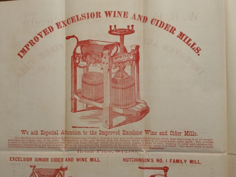 c1870 W.H. Banks Trade Circular Wine & Cider Mills Advertising Pamphlet Chicago