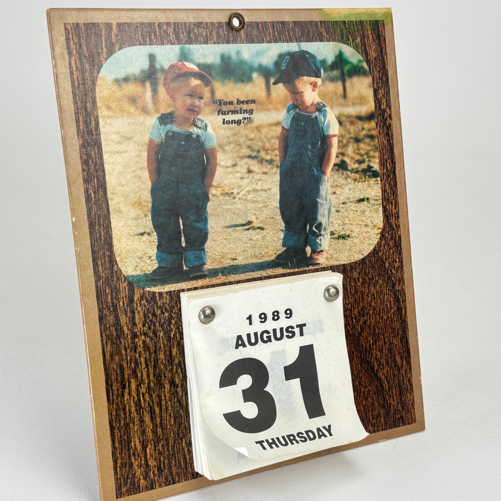 Vintage « You Been Farming Long? » Farm Country Kids 1989 Calendar John Thompson