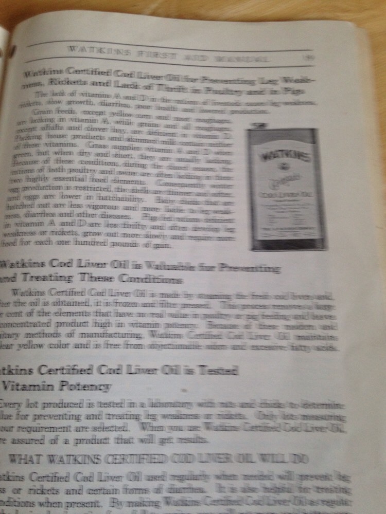 Vintage J Watkins First Aide Manual 1927 For Saving Livestock Losses
