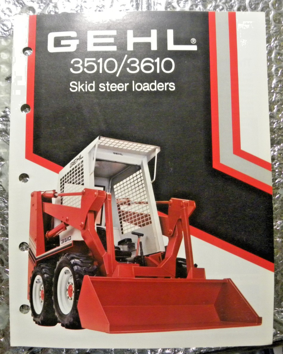 Vintage Factory Gehl Dealer&rsquo;s Brochure 3510 2610 Skid Steer Loaders