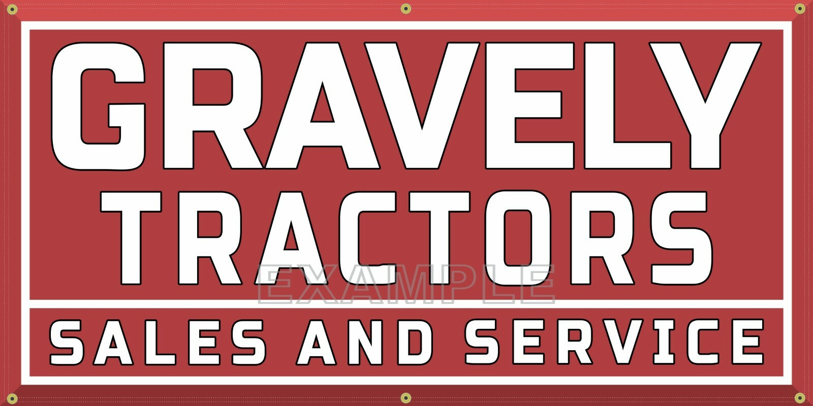 GRAVELY LAWN GARDEN TRACTOR EQUIPMENT DEALER SALES OLD SCHOOL SIGN REMAKE BANNER