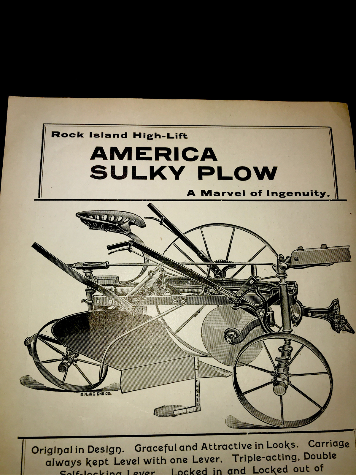 1898 Rock Island Plow Farm Advertising – Kansas City – Missouri