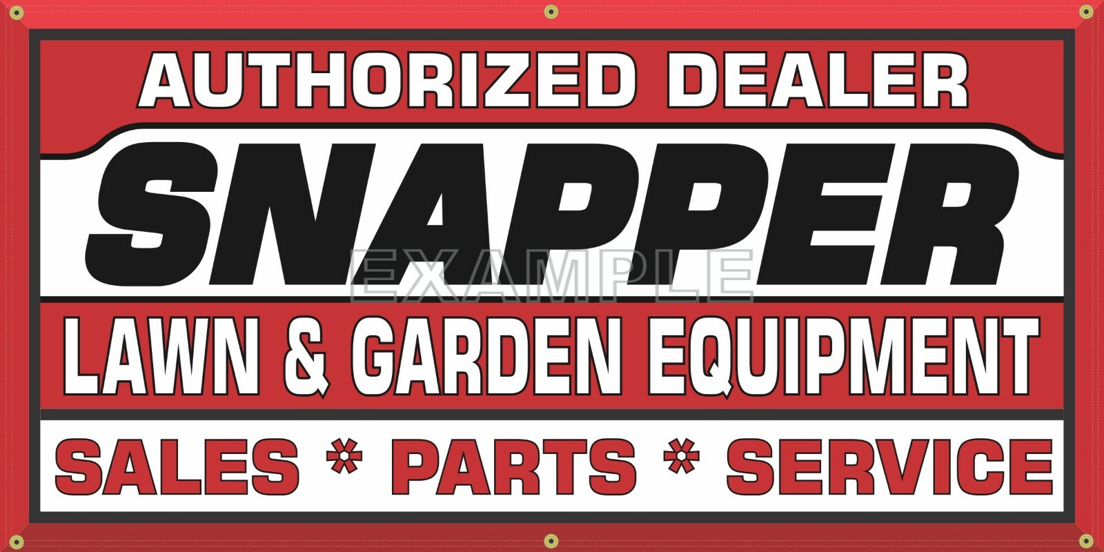 SNAPPER POWER EQUIPMENT TRACTORS VINTAGE DEALER SIGN REMAKE BANNER SIZE OPTIONS