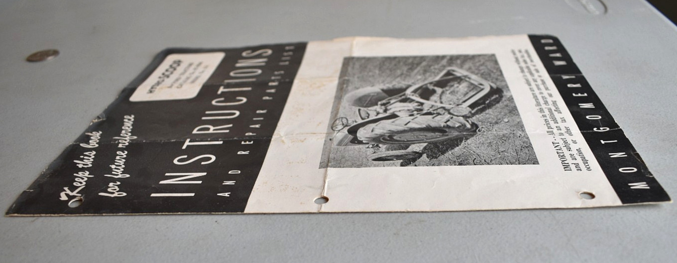 Hydro Scoop Ford Tractor 1950s Instructions & Repair Parts List Brochure Catalog