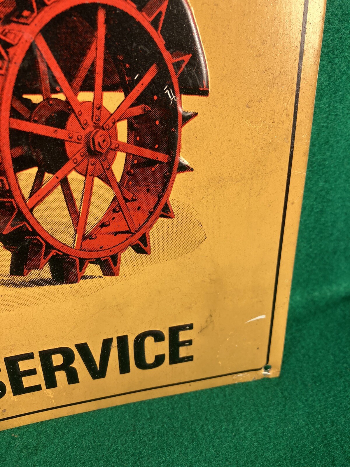 Vintage McCormick Deering Parts Service Tin Sign