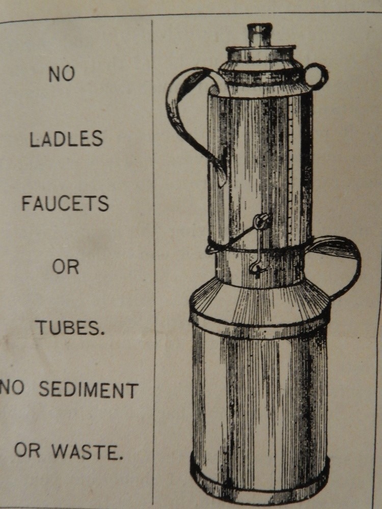 1887 JOHNSON&rsquo;s Top-Can DAIRY CREAMERY Cream Separator broadside WESTBORO MA milk