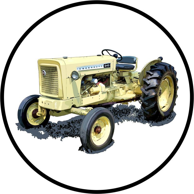 Cockshutt Model 540 Tractor NEW Metal Sign 28&Prime; Dia. Round AMERICAN STEEL