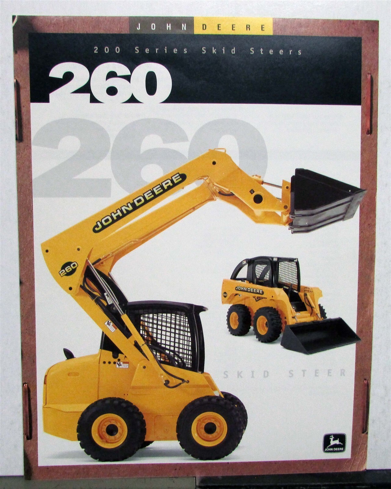 1999 John Deere 260 200 Series Skid Steer Specification Construction Sales Sheet