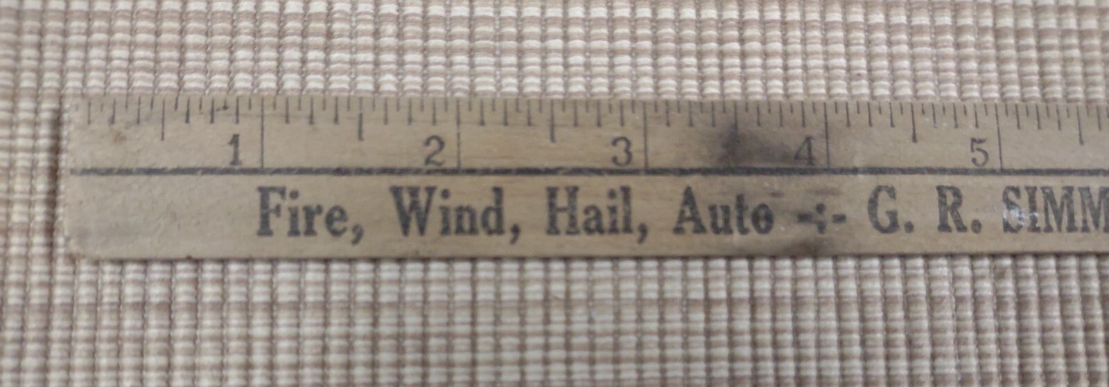 Oxford indiana G.R. Simmons Agency Ruler Phone # 83 Indiana Farmers Mutual Ins.
