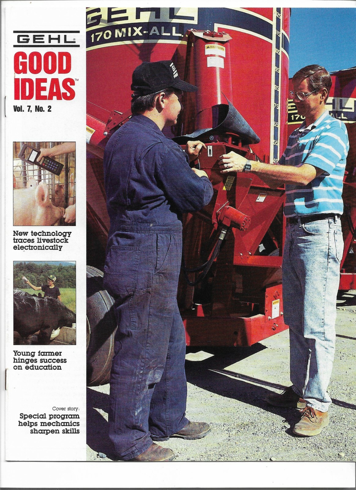Original OEM Gehl Good Ideas Volume 7 Number 2 Magazine Brochure Book Pamphlet