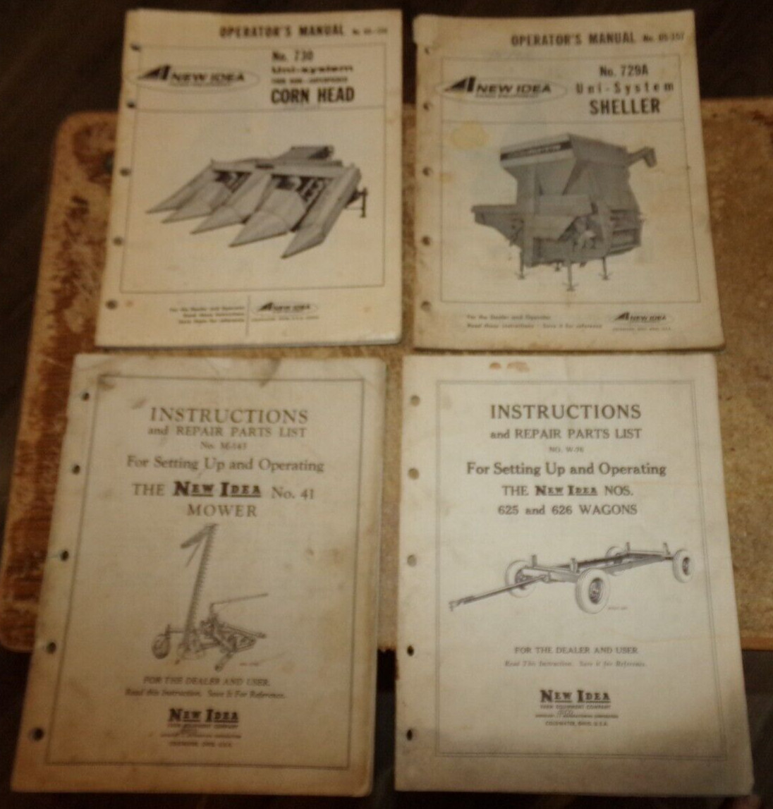 4-lot 1950&rsquo;s-1970&rsquo;s new idea assorted equipment brochures good used