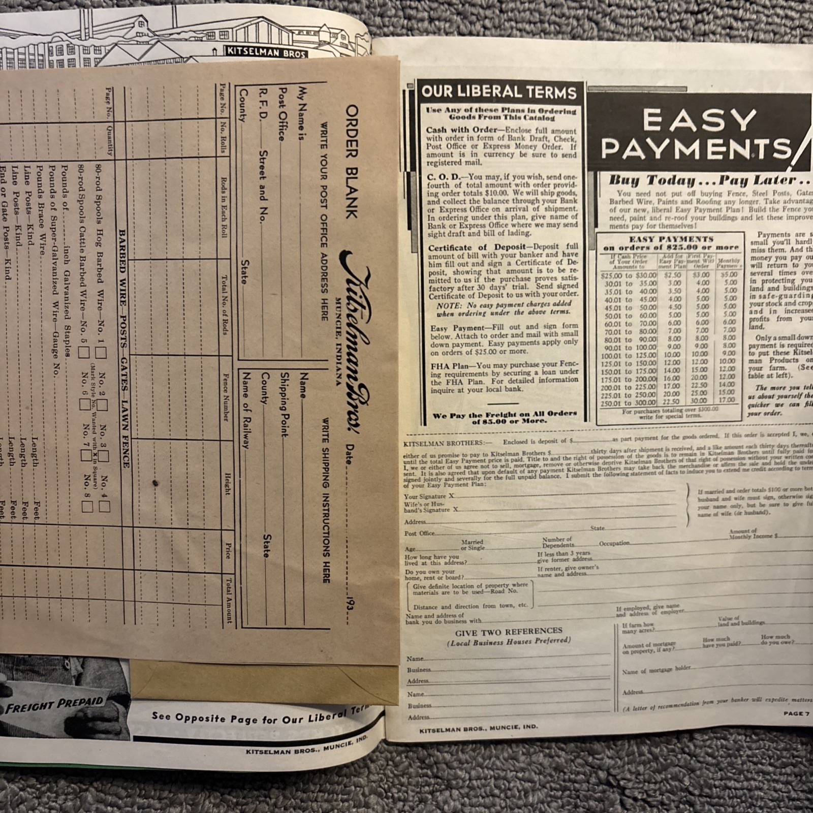 VINTAGE 1939 KITSELMAN FENCE CATALOG KITSELMAN BROTHERS MUNCIE, INDIANA