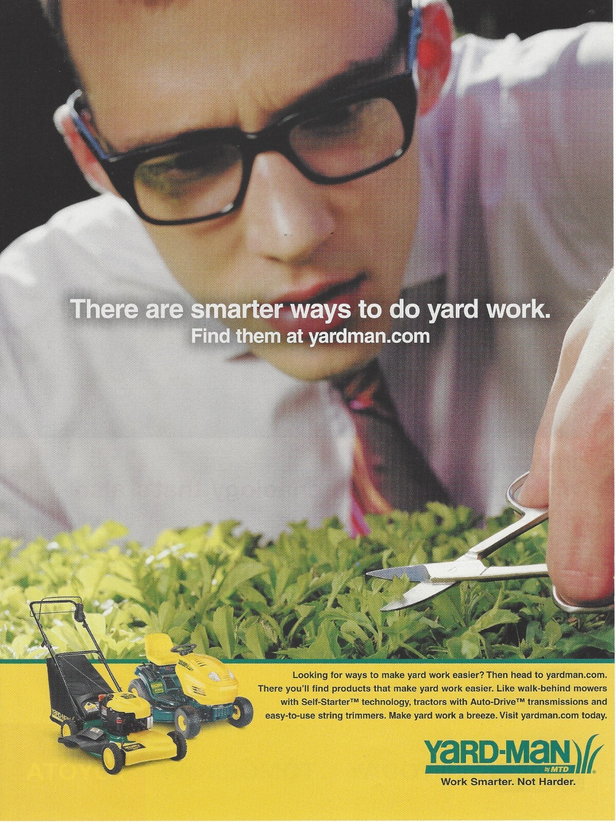 2004 Yard-Man Lawn Mower MTD Push Lawnmower PRINT AD Advertisement