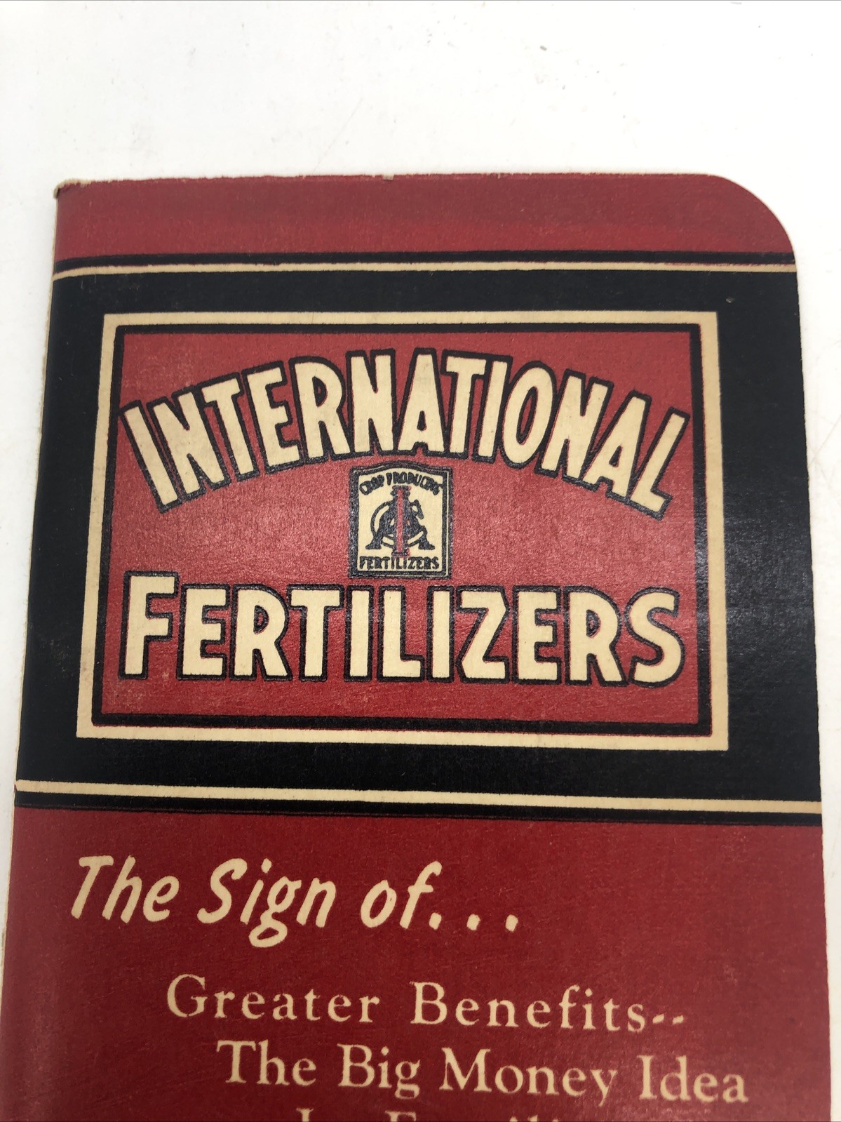 Vintage 1940 International Fertilizers Farmers Notebook Calendar Boston Mass