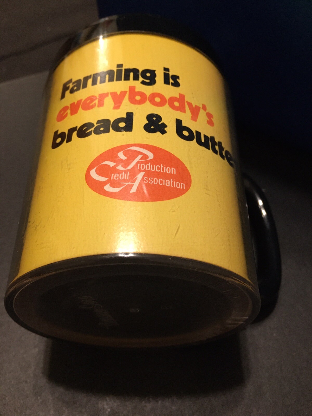 Farming Is Everybody’s Bread & Butter THERMO SERV PLASTIC CUP VINTGE