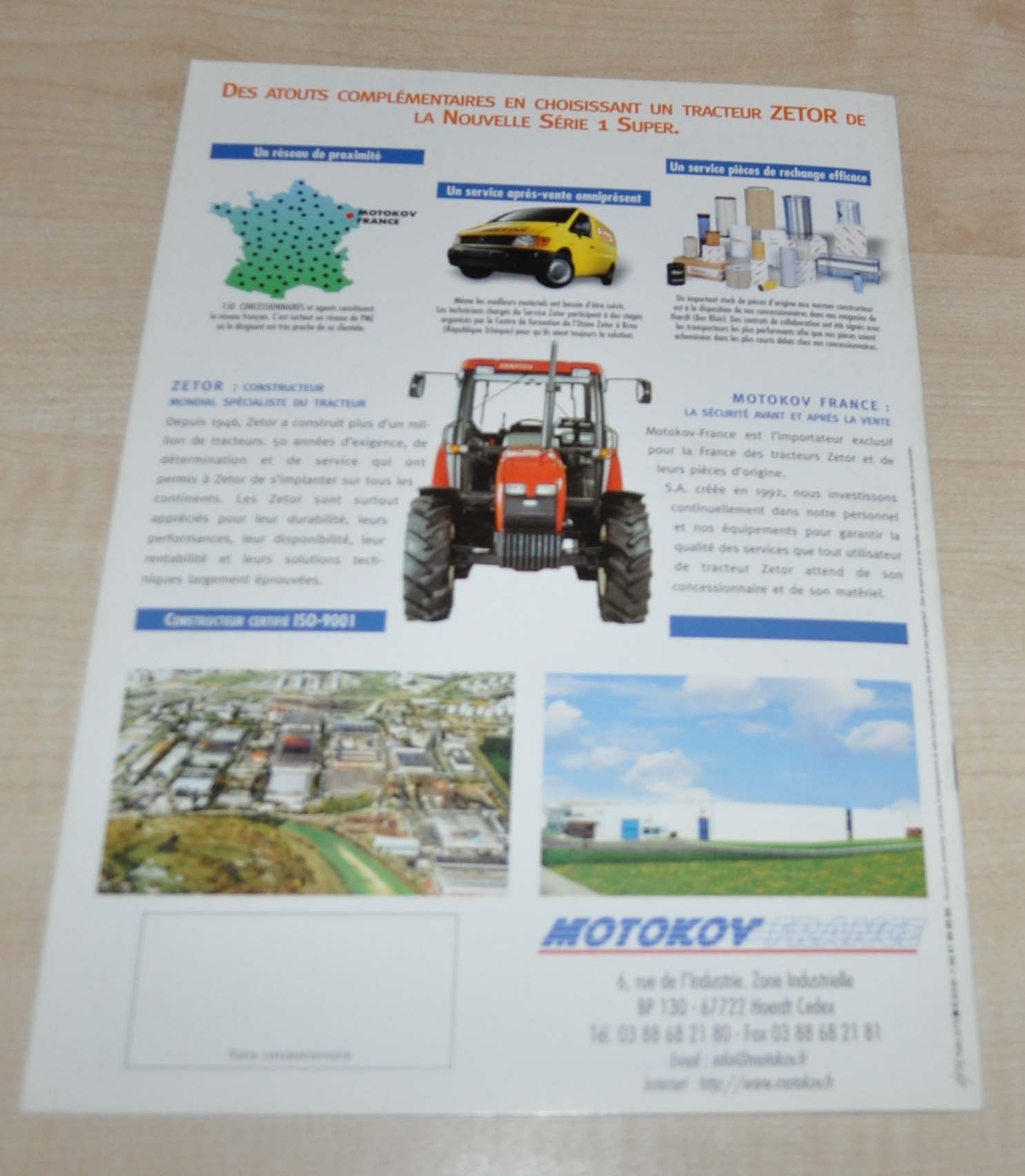 Zetor Tractor Agricultural Machinery Brochure Prospekt FR
